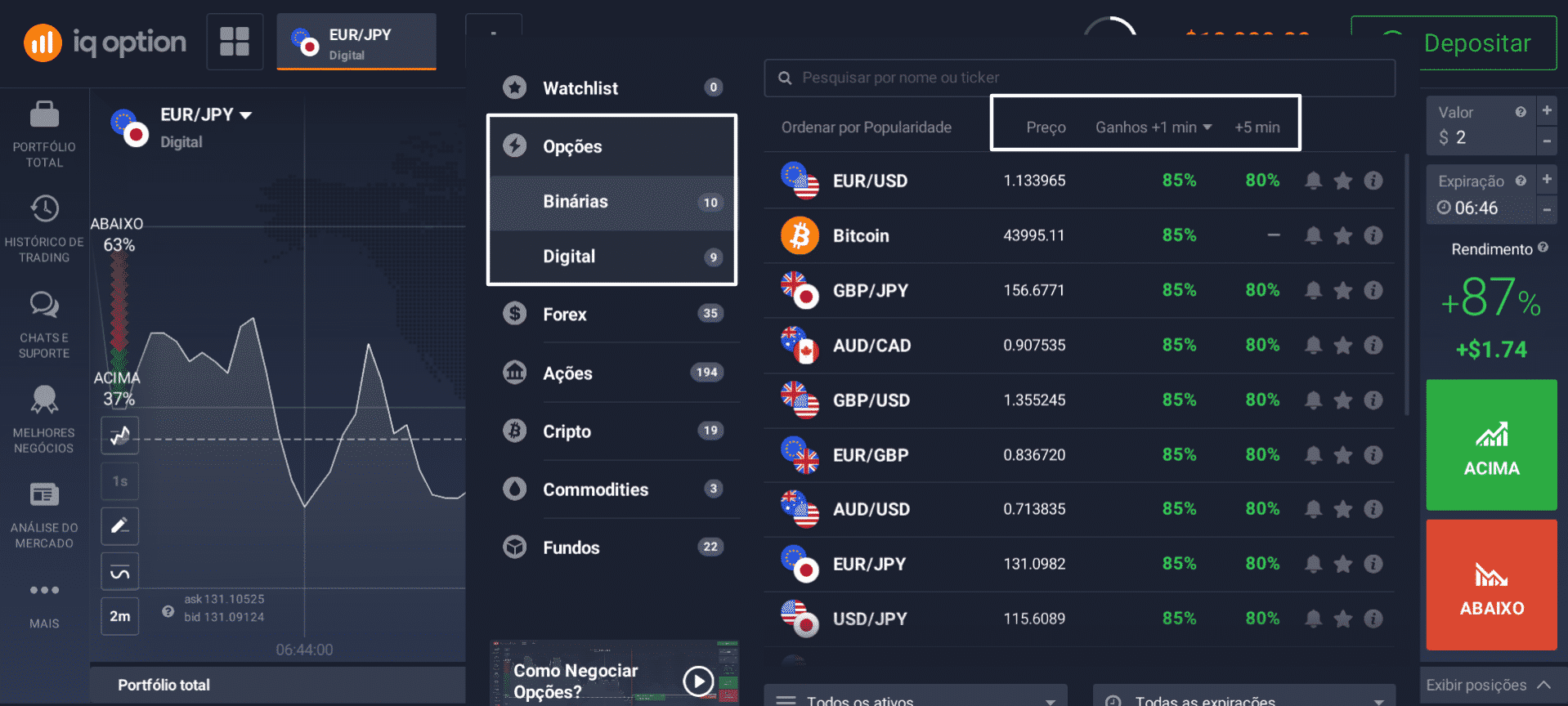 does crypto have options